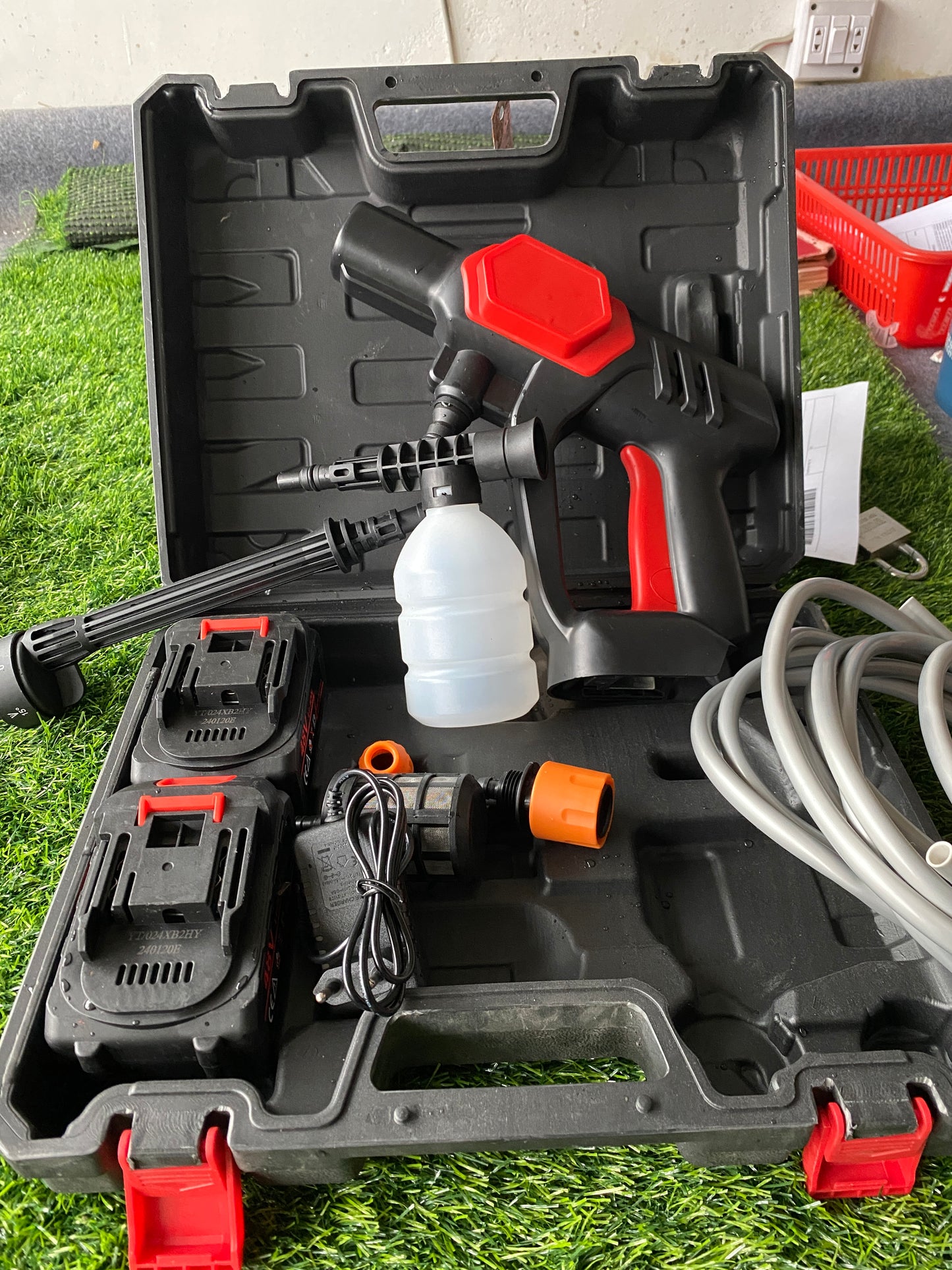 48V High Pressure Car Washer with 6 in 1 multi-function nozzle