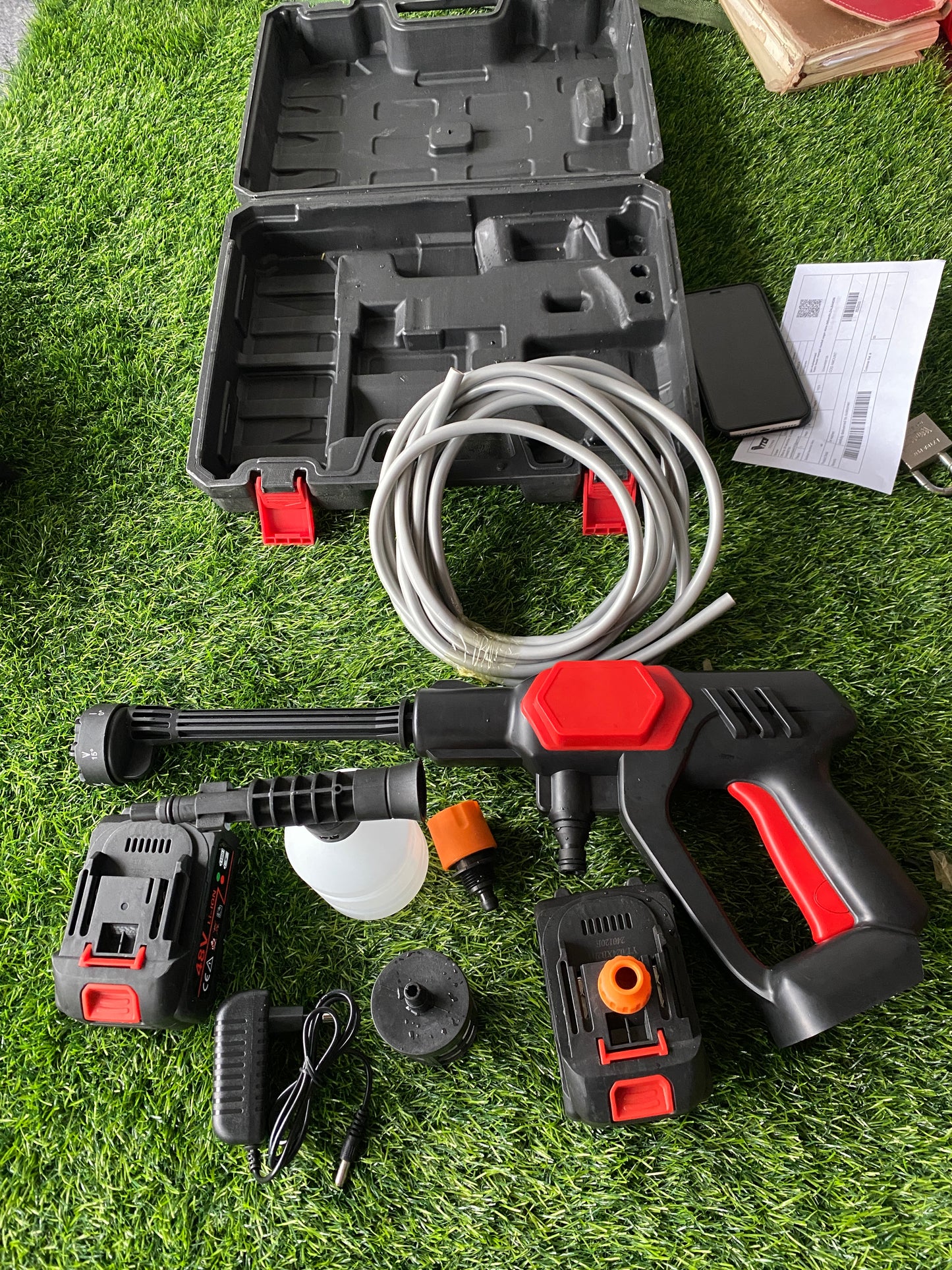 48V High Pressure Car Washer with 6 in 1 multi-function nozzle