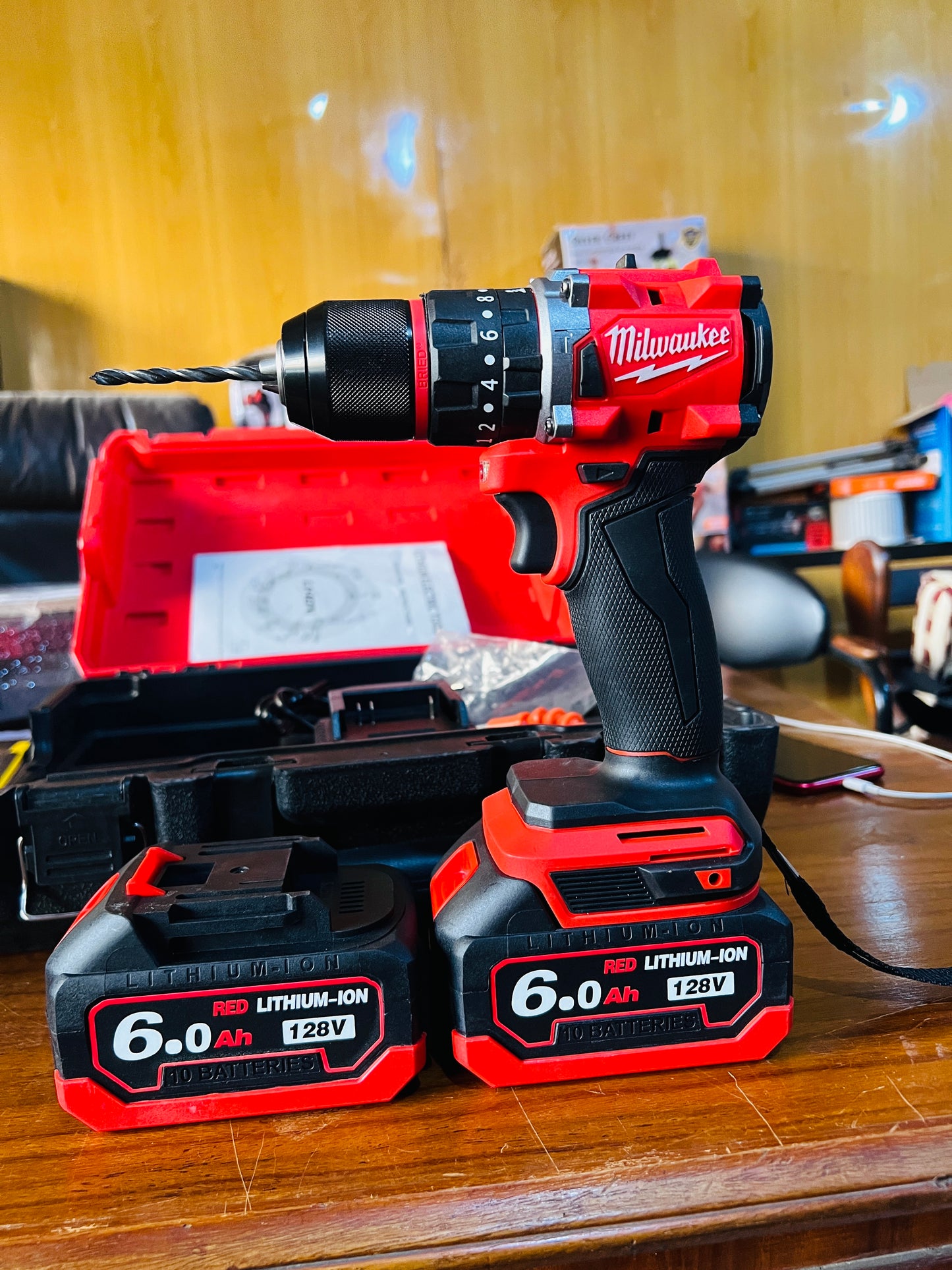 MILWAUKEE 128v commercial FUEL Hammer Drill & Driver