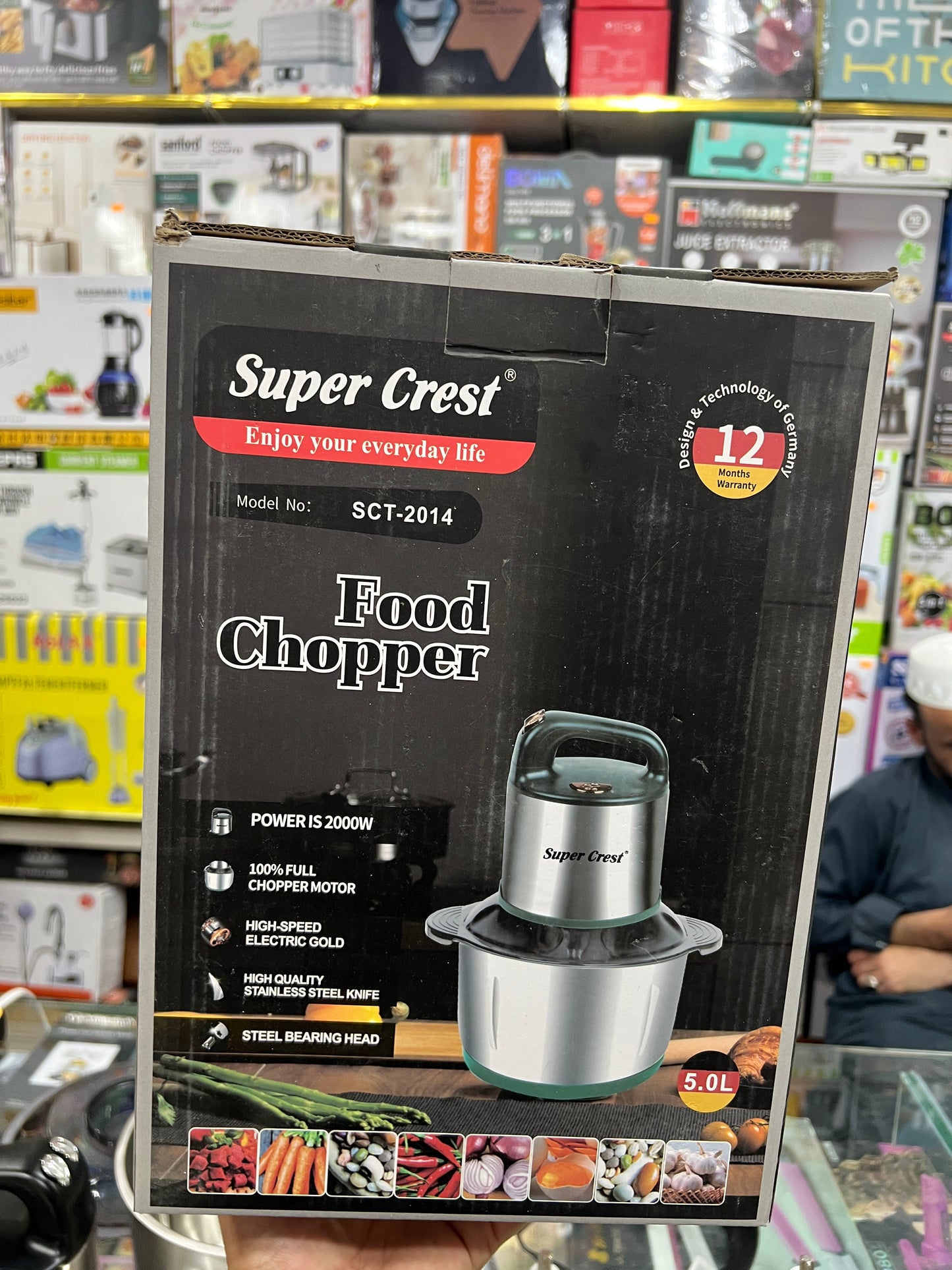 GERMANY Imported 5L SUPER CREST brand Meat and Vegetable Chopper LOT IMPORTED