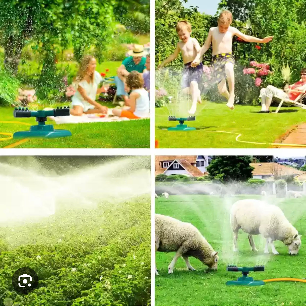 3 Arms Nozzles 360 Automatic Rotating Gardening Watering Sprinkler