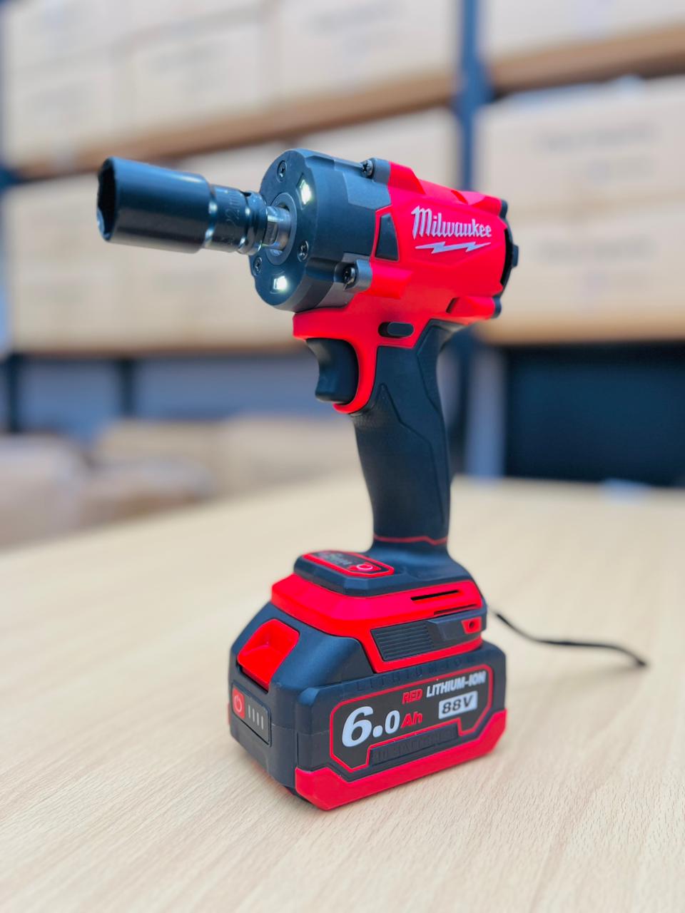 Milwaukee 88V Cordless Impact Wrench Kit | 6.0Ah Dual Batteries | Heavy Duty Power Tool