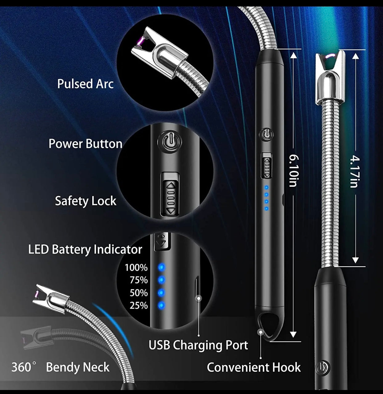 Chargeable Flexible Electric Lighter IEL-2000