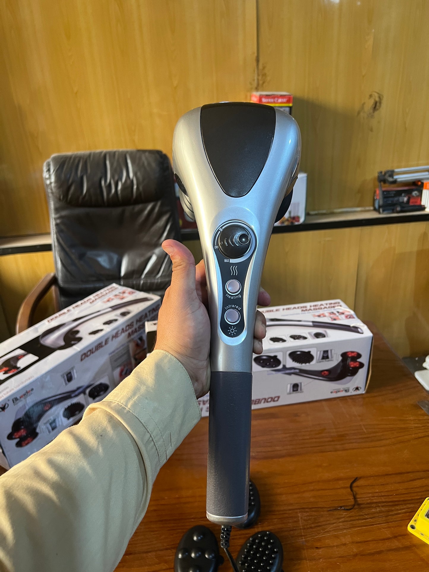 Double Head Full Body Massager Best Quality -  Full Body Hand Held Double Headed Massage Machine