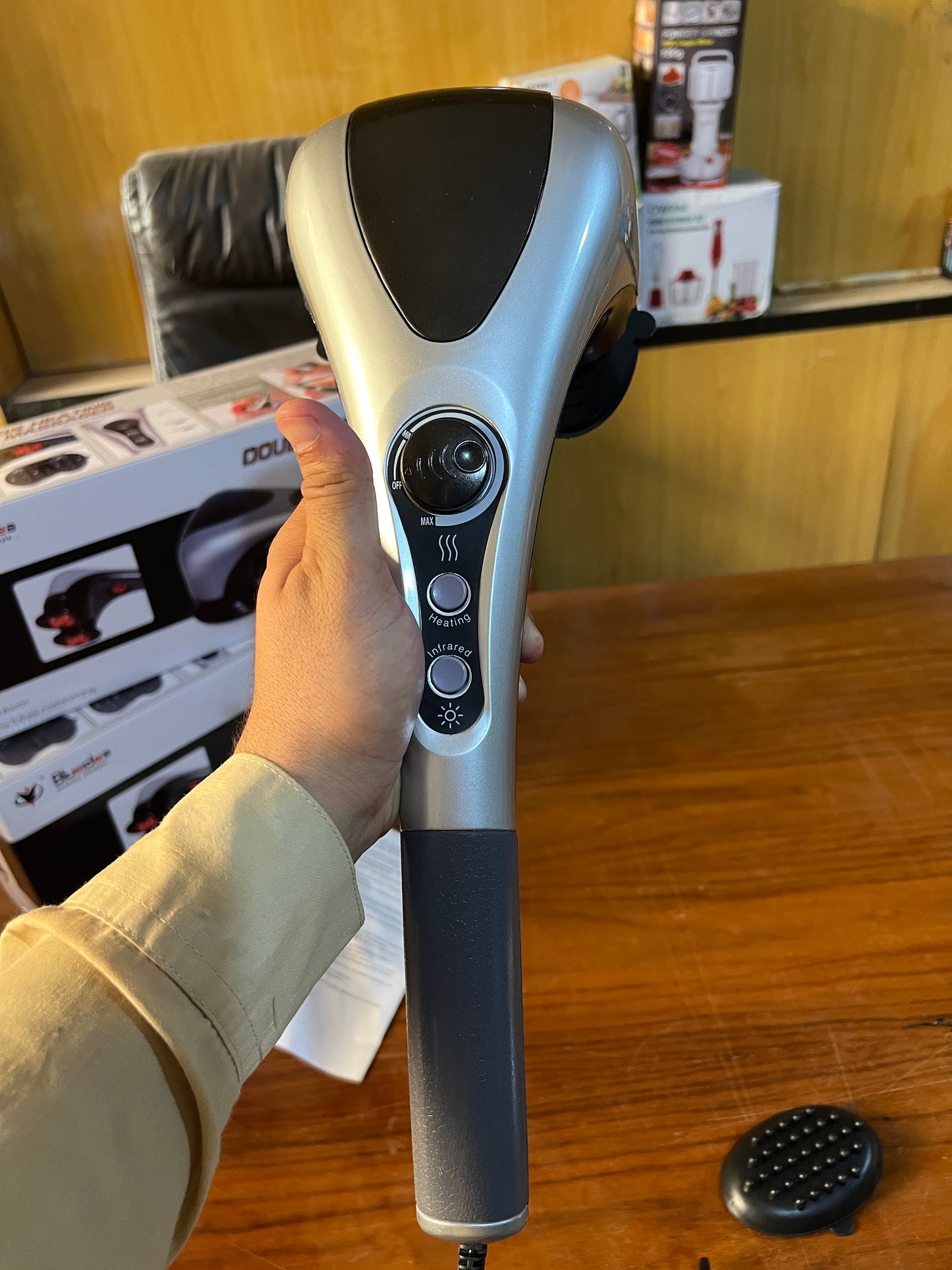 Double Head Full Body Massager Best Quality -  Full Body Hand Held Double Headed Massage Machine