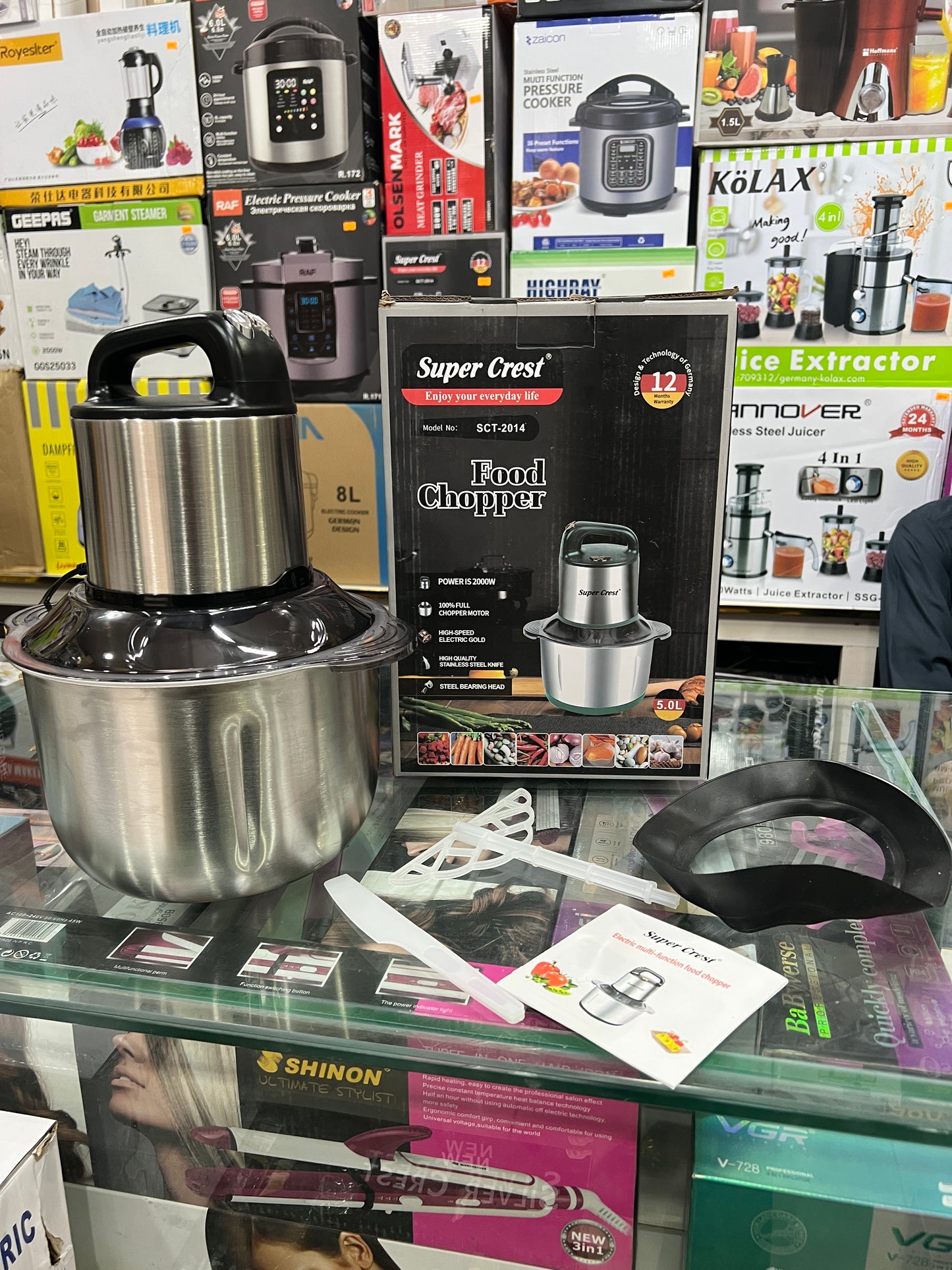 GERMANY Imported 5L SUPER CREST brand Meat and Vegetable Chopper LOT IMPORTED