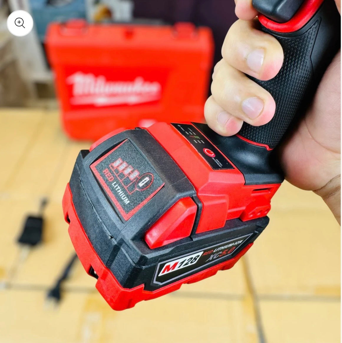 Milwaukee M128 2-in-1 Combo Kit Professional Drill & Impact Set – Long Backup, High Torque