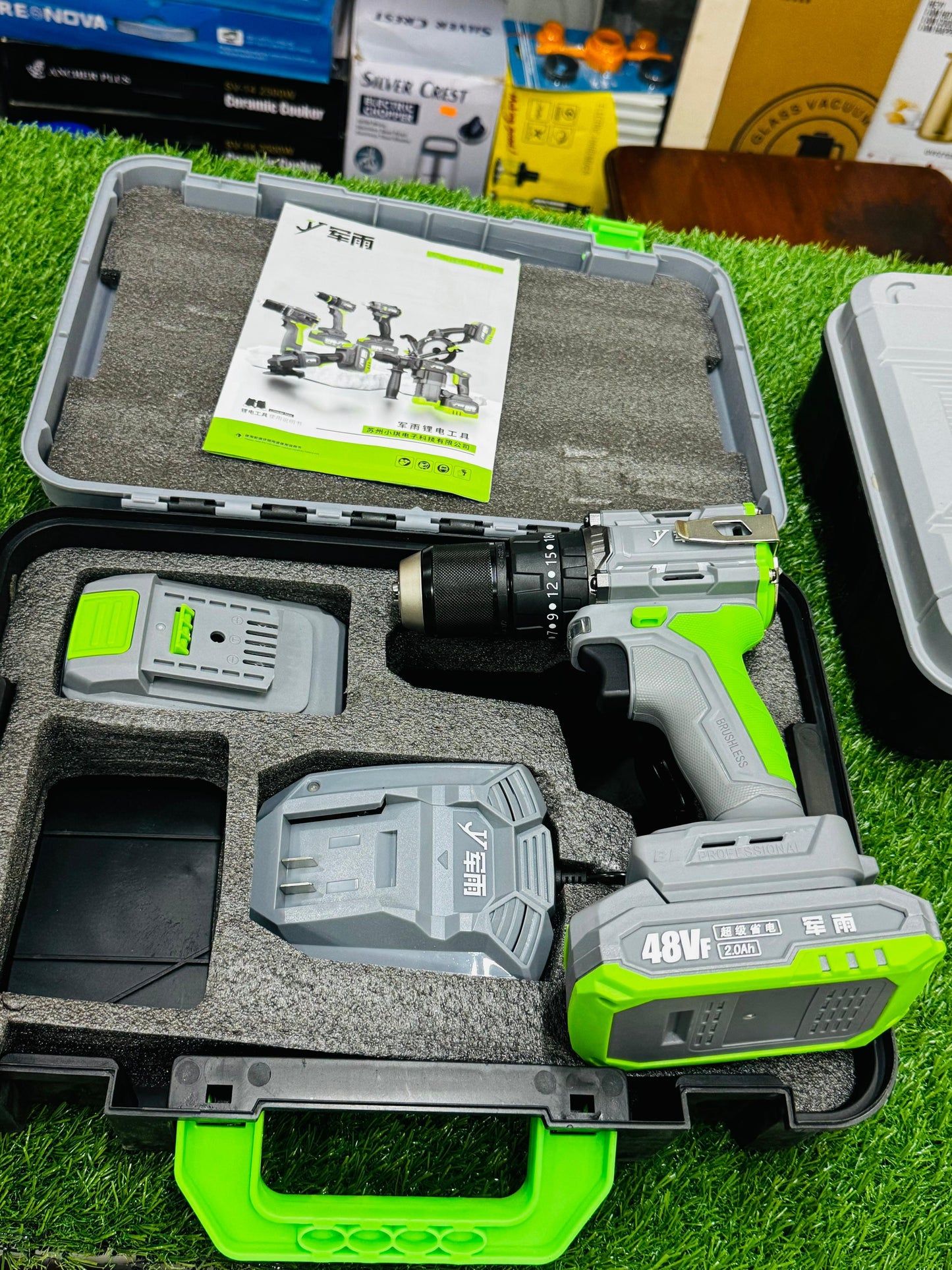 Japanese Lott imported 48v drill machine tools box