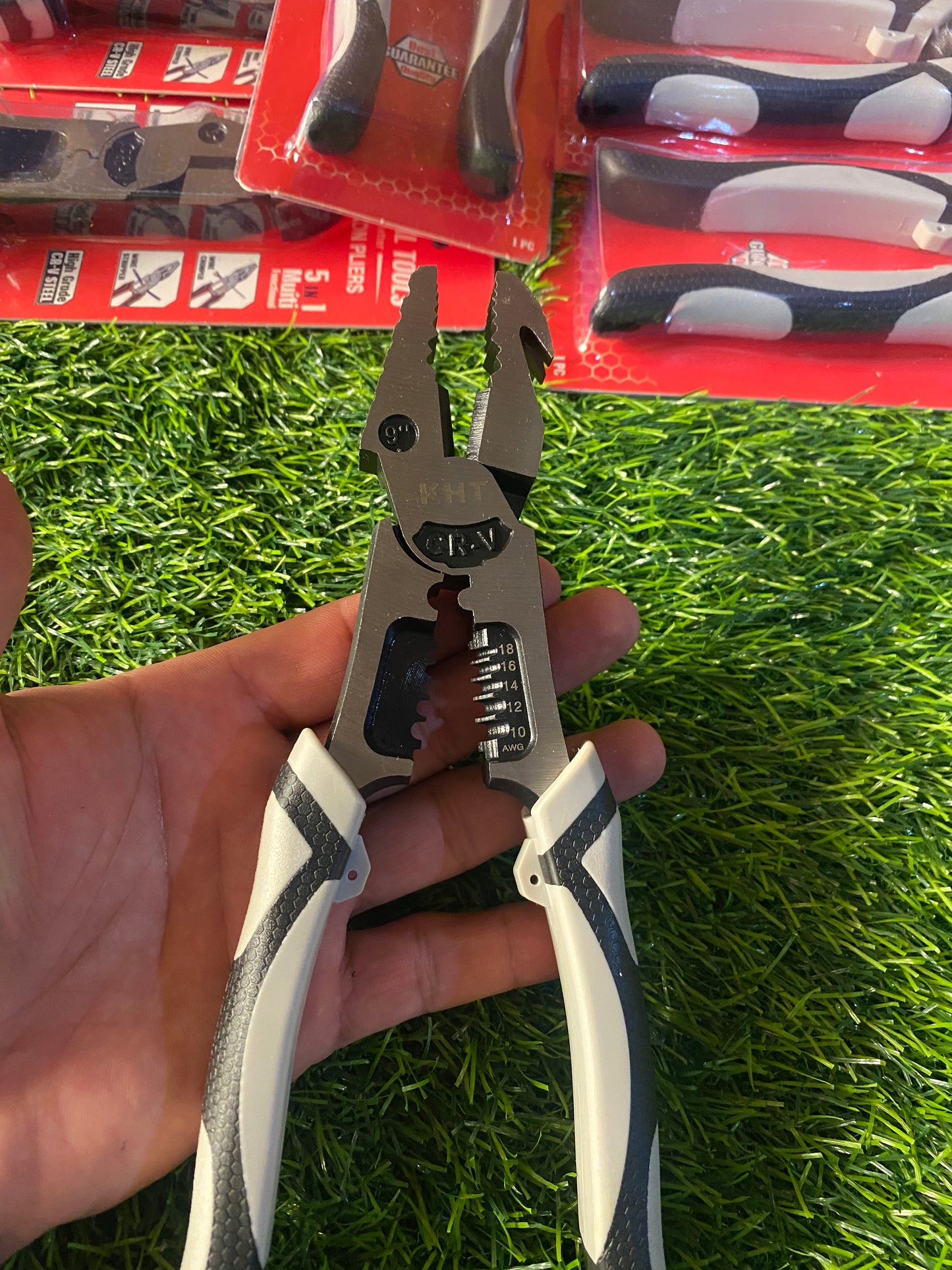 7 In 1 Multipurpose Lineman Plier With Gripping, Wrench, Cutter, Crimping & Wire Stripper Fuction