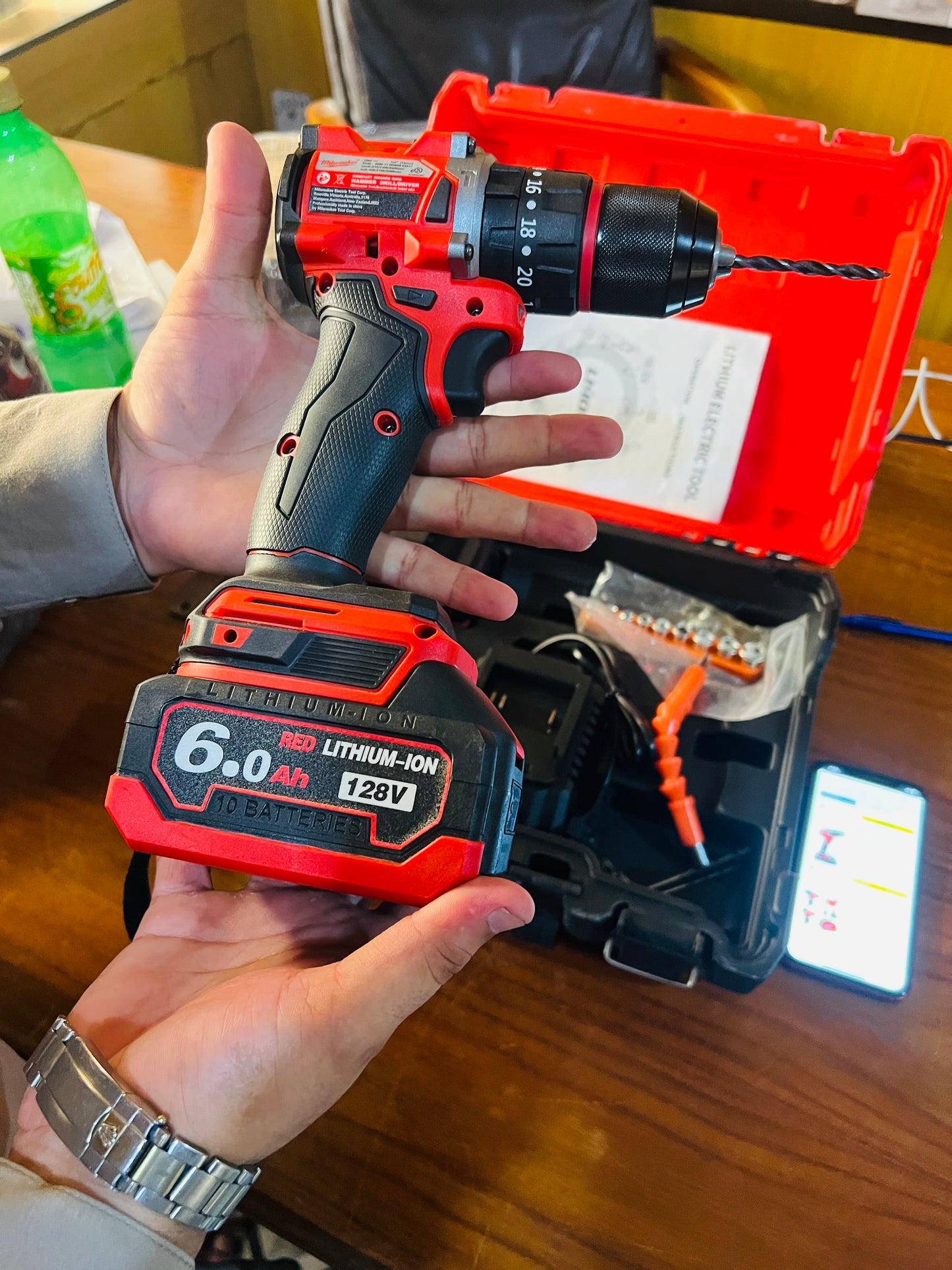 MILWAUKEE 128v commercial FUEL Hammer Drill & Driver