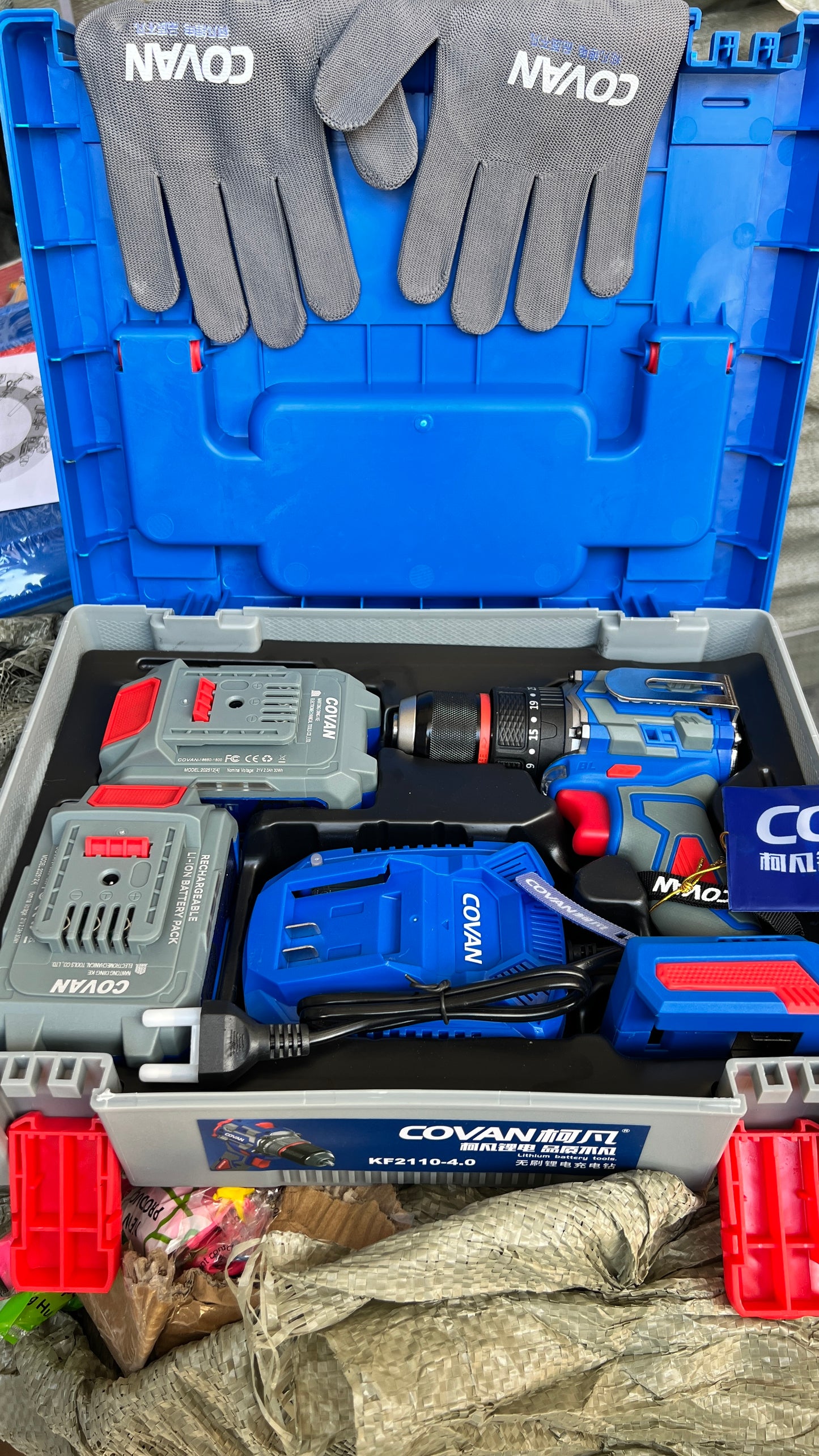 🔧 Covan Rechargeable Drill – Powerful 128V Heavy Duty