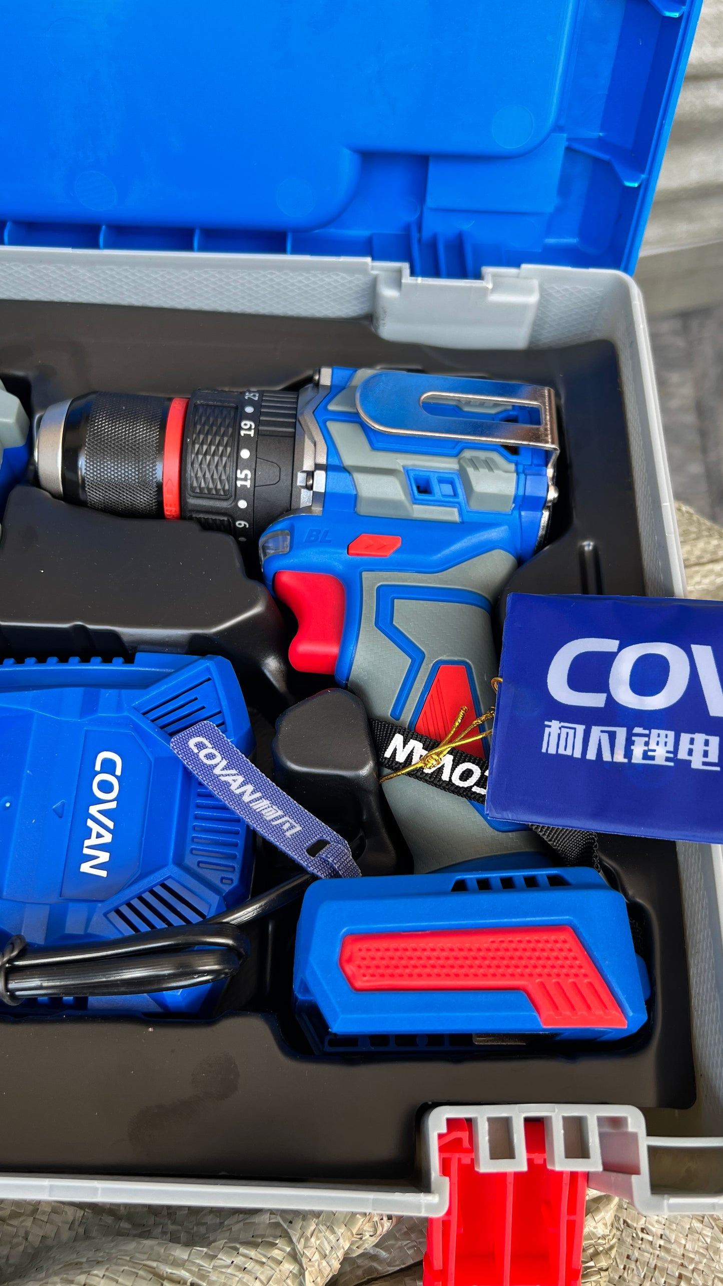 🔧 Covan Rechargeable Drill – Powerful 128V Heavy Duty