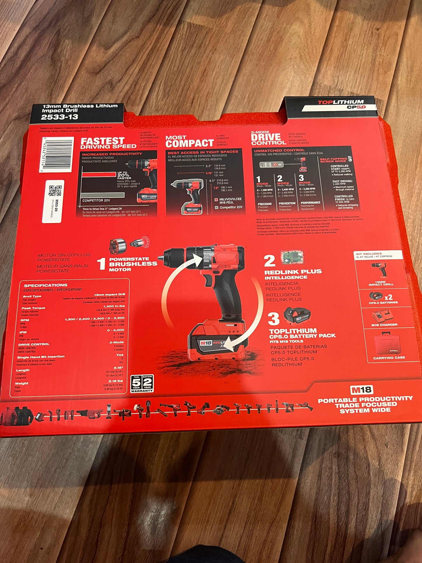 USA MILWAUKEE DRILL SET