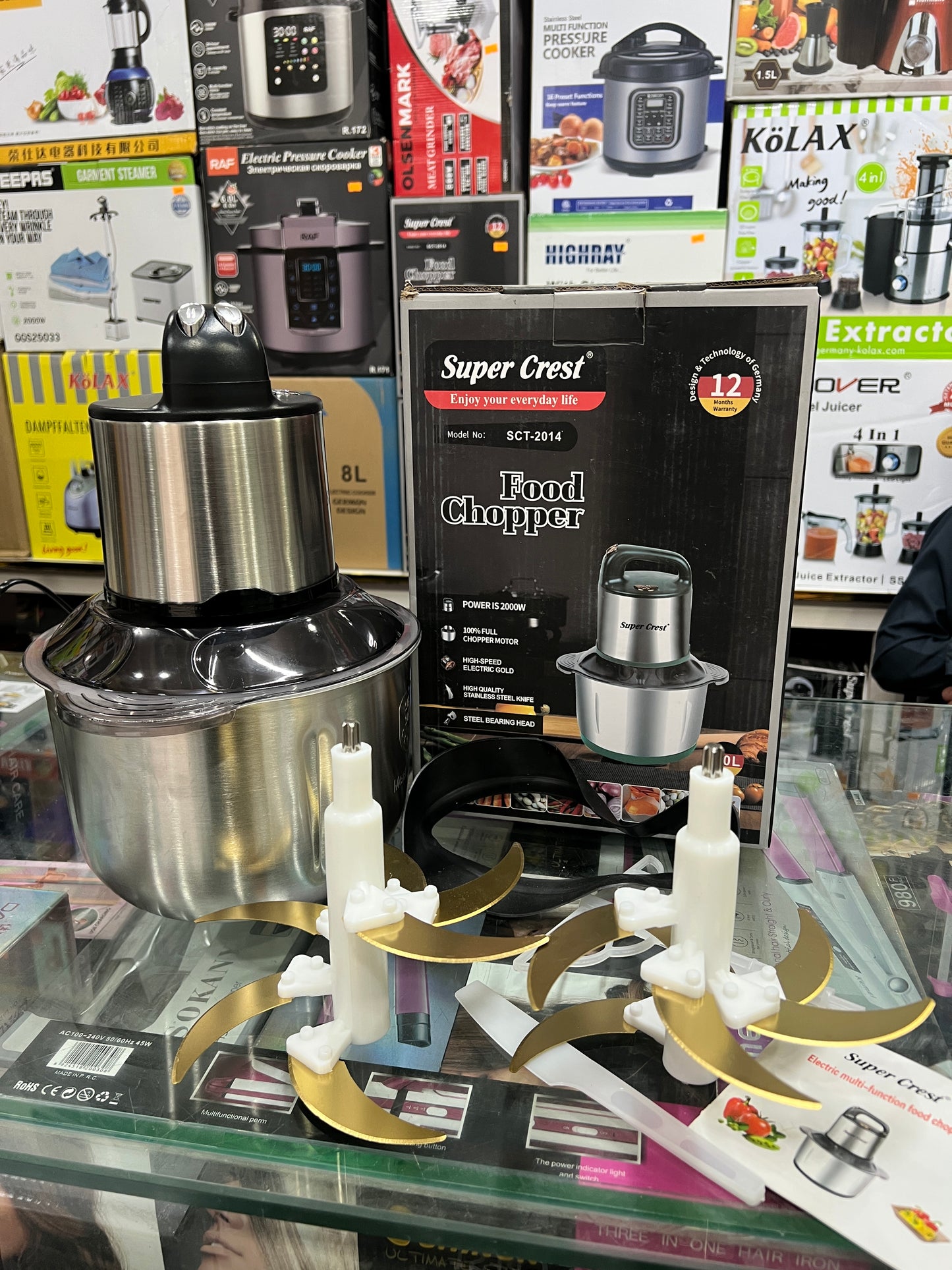 GERMANY Imported 5L SUPER CREST brand Meat and Vegetable Chopper LOT IMPORTED