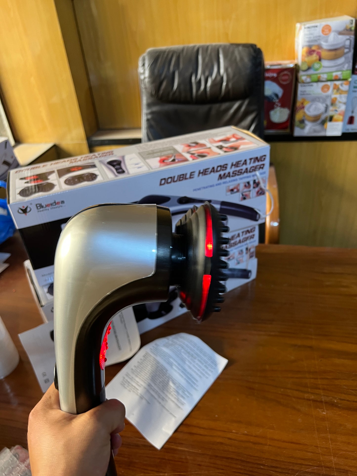 Double Head Full Body Massager Best Quality -  Full Body Hand Held Double Headed Massage Machine