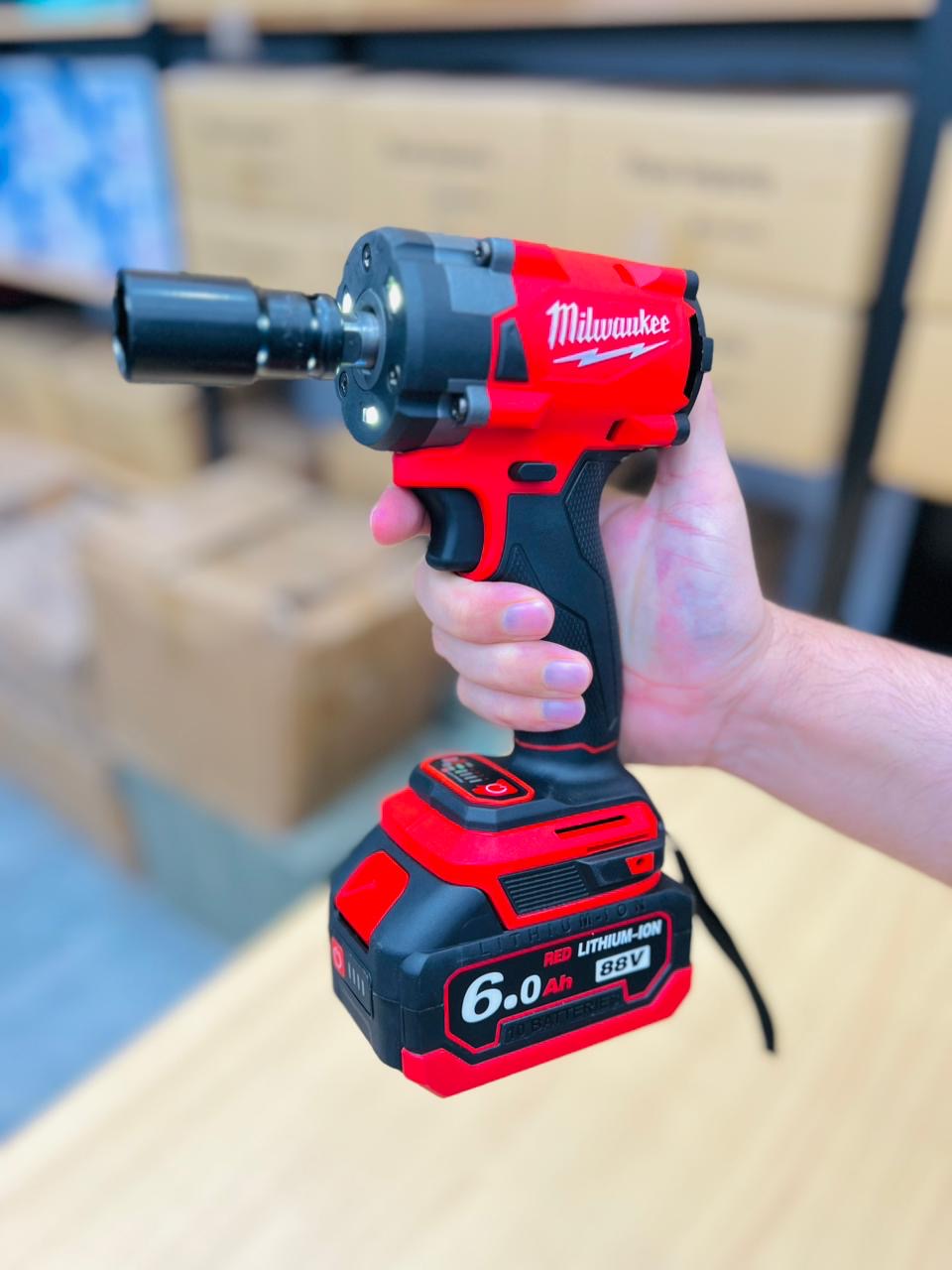 Milwaukee 88V Cordless Impact Wrench Kit | 6.0Ah Dual Batteries | Heavy Duty Power Tool