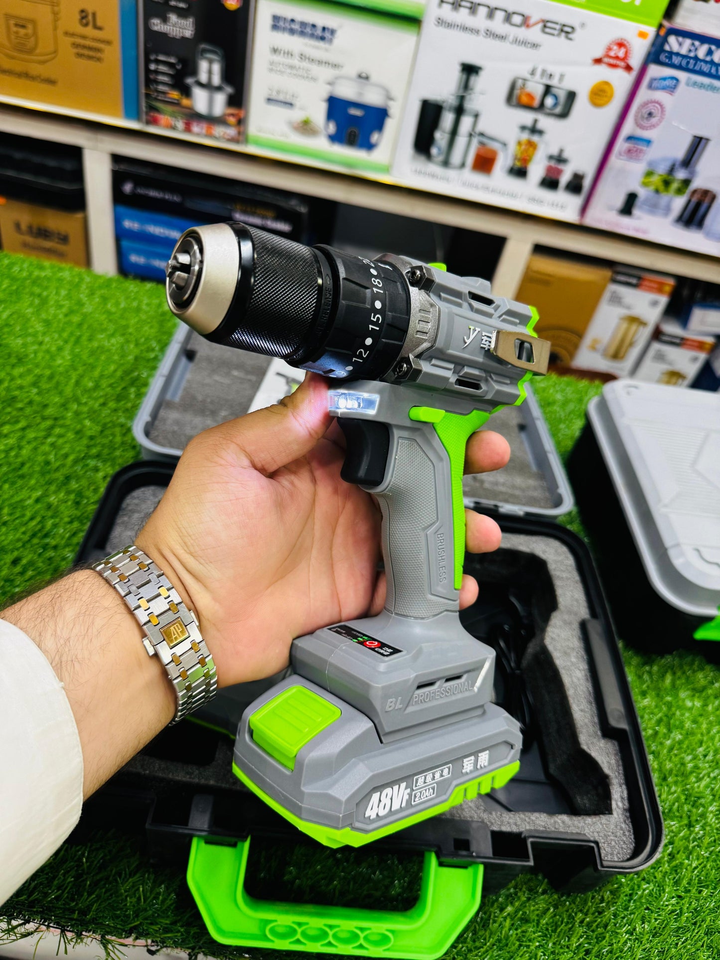 Japanese Lott imported 48v drill machine tools box