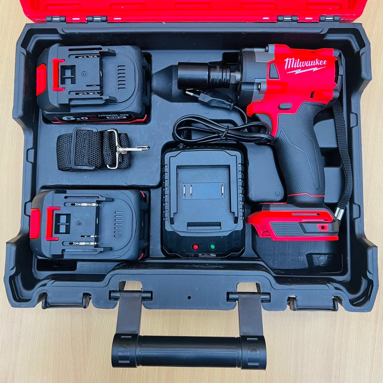 Milwaukee 88V Cordless Impact Wrench Kit | 6.0Ah Dual Batteries | Heavy Duty Power Tool