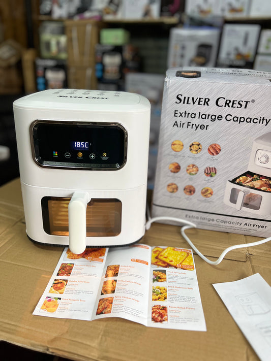 Air Fryer, Silver Crest German Technology, Large capacity 10 L, Color Touch Display