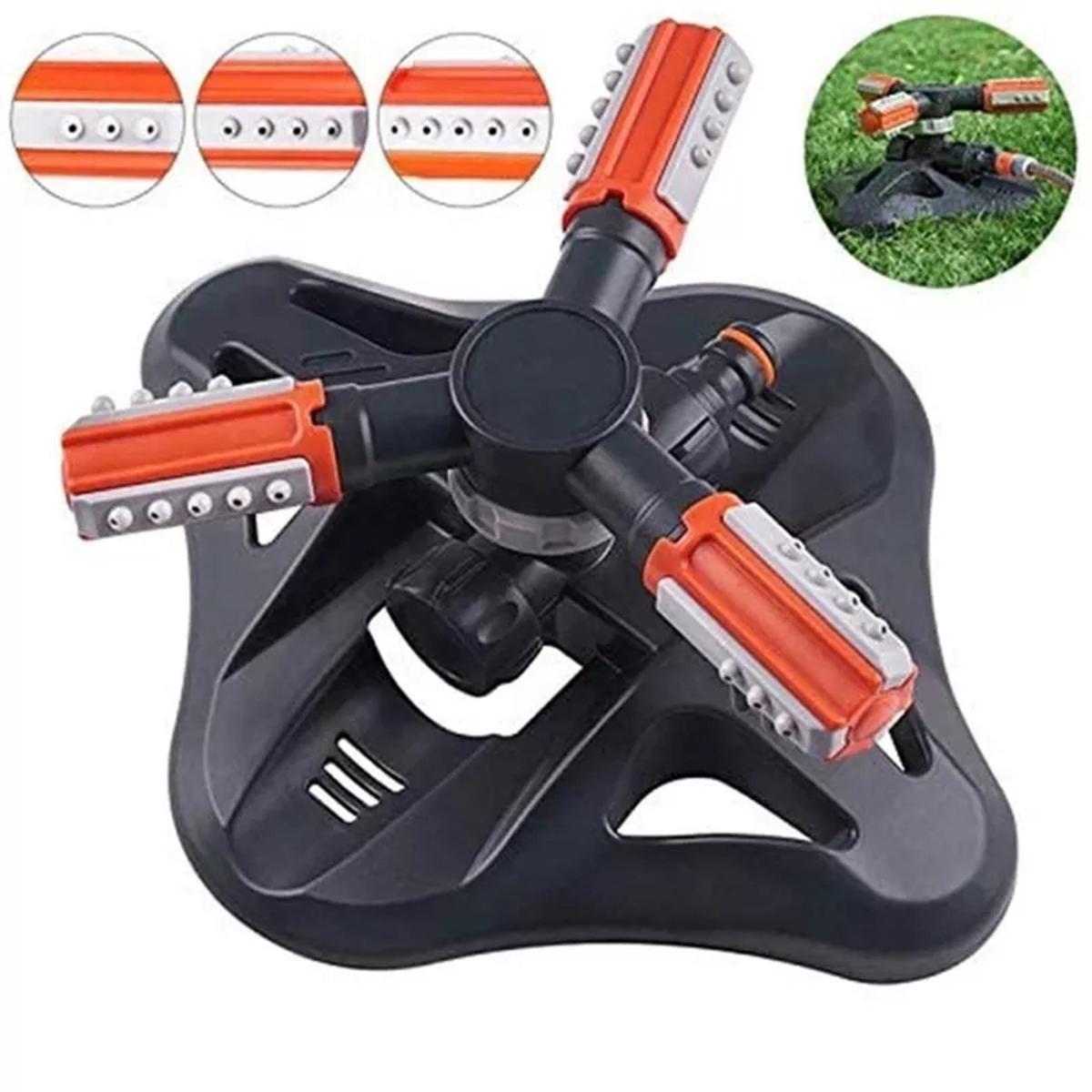 3 Arms Nozzles 360 Automatic Rotating Gardening Watering Sprinkler